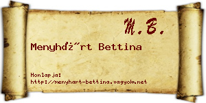 Menyhárt Bettina névjegykártya